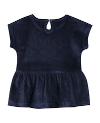 Outerstuff Girls Toddler 2-Piece Navy New York Yankees Hop Base Fashion T-Shirt and Shorts Set
