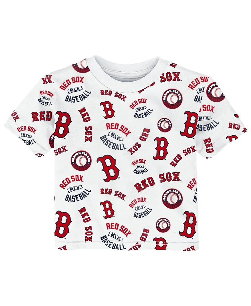 Outerstuff Toddler White Boston Red Sox Run Down T-Shirt