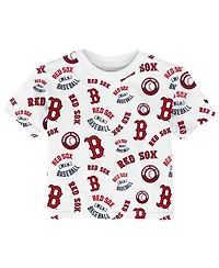 Outerstuff Toddler White Boston Red Sox Run Down T-Shirt