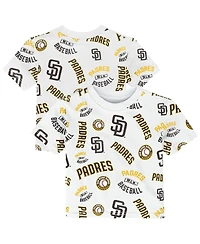 Outerstuff Toddler White San Diego Padres Run Down T-Shirt