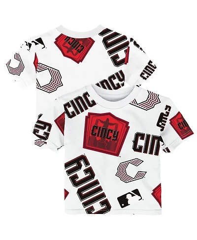 Outerstuff Baby Boys and Girls White Cincinnati Reds 2026 City Connect Game Day T-Shirt