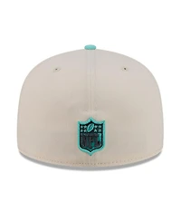 New Era Men's Cream/Light Blue Dallas Cowboys Two-Tone Color Pack 59FIFTY Fitted Hat