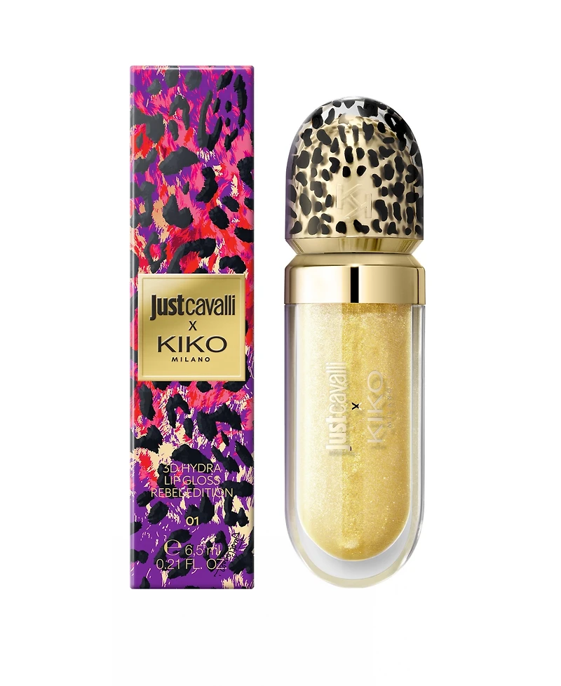 Kiko Milano X Just Cavalli 3D Hydra Rebel Edition Lip Gloss, 0.21 oz.