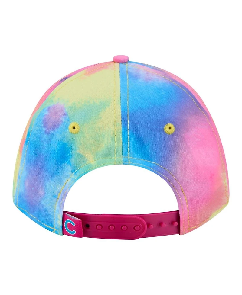 New Era Toddler Chicago Cubs Tie Dye M-Crown A-Frame 9FORTY Adjustable Hat