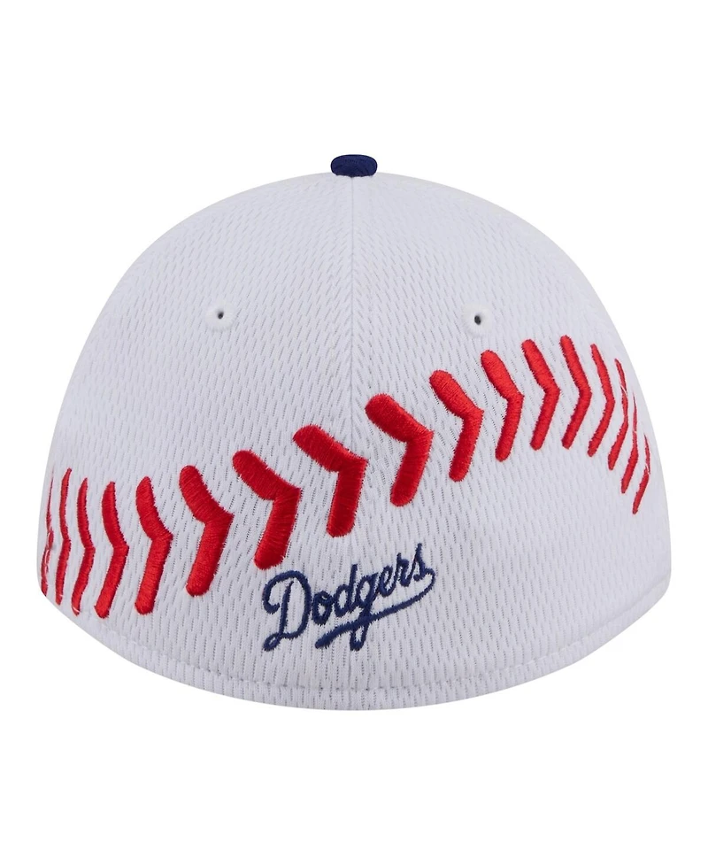 New Era Toddler White Los Angeles Dodgers Baseball 39THIRTY M-Crown Adjustable Hat