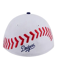 New Era Toddler White Los Angeles Dodgers Baseball 39THIRTY M-Crown Adjustable Hat
