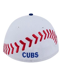 New Era Toddler White Chicago Cubs Baseball 39THIRTY M-Crown Adjustable Hat