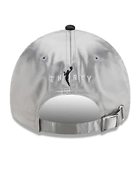 New Era Men's and Women's Silver/Black Las Vegas Aces 2026 Wnba Draft Satin Crystals Casual Classic Adjustable Hat