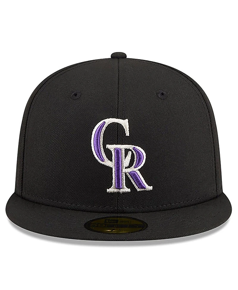 New Era Men's Black Colorado Rockies 2026 Jackie Robinson Day 59FIFTY Fitted Hat