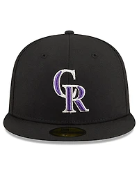New Era Men's Black Colorado Rockies 2026 Jackie Robinson Day 59FIFTY Fitted Hat