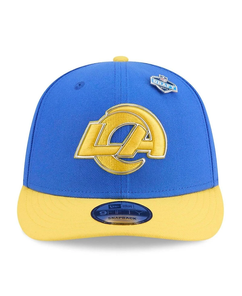New Era Men's Royal/Gold Los Angeles Rams 2026 Nfl Draft On-Stage 9FIFTY Snapback Hat