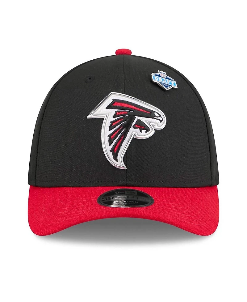 New Era Men's Black/Red Atlanta Falcons 2026 Nfl Draft 39THIRTY M-Crown Flex Hat