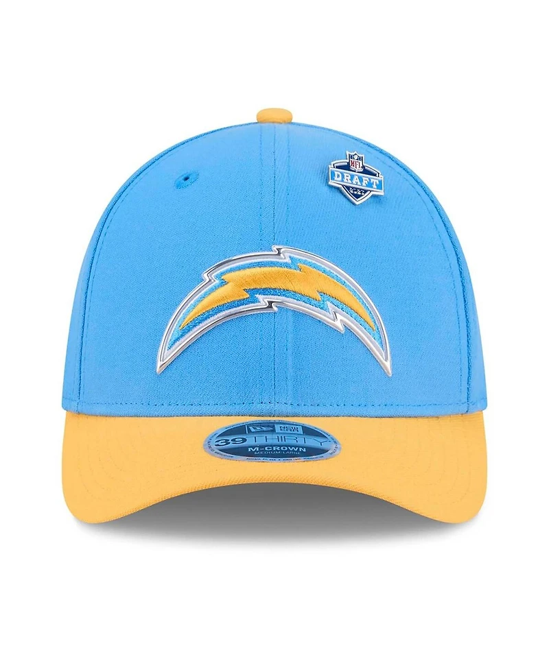 New Era Men's Powder Blue/Gold Los Angeles Chargers 2026 Nfl Draft 39THIRTY M-Crown Flex Hat