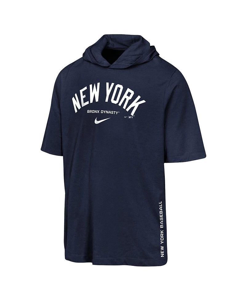 Nike Big Boys and Girls Navy New York Yankees Dri-fit Hooded T-Shirt