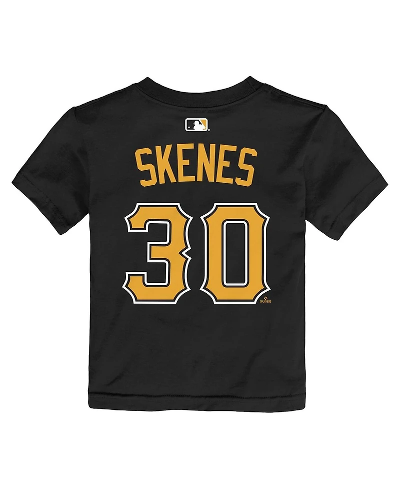 Nike Toddler Paul Skenes Black Pittsburgh Pirates Name and Number T-Shirt