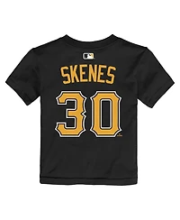 Nike Toddler Paul Skenes Black Pittsburgh Pirates Name and Number T-Shirt
