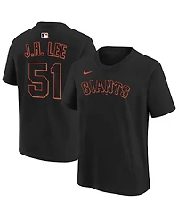 Nike Big Boys and Girls Jung Hoo Lee Black San Francisco Giants Name Number T-Shirt