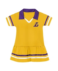 Outerstuff Girls Gold Los Angeles Lakers Star Player Fashion Dress