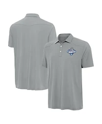 Antigua Men's Gray Los Angeles Dodgers 2025 World Series Champions Western Polo Shirt