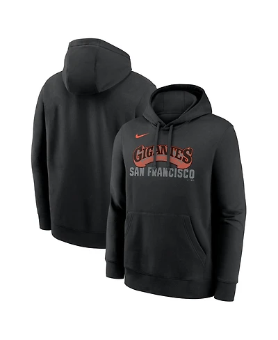 Nike Men's Black San Francisco Giants Alternate Club Fleece Hoodie