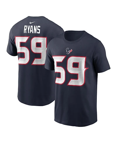 Nike Men's DeMeco Ryans Navy Houston Texans Retired Player Name & Number T-Shirt