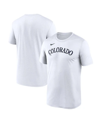 Nike Men's White Colorado Rockies New Legend Wordmark Dri-fit T-Shirt