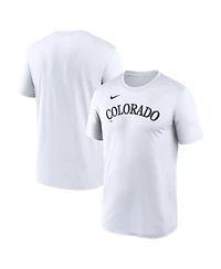 Nike Men's White Colorado Rockies New Legend Wordmark Dri-fit T-Shirt