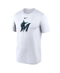 Nike Men's White Miami Marlins New Legend Dri-fit T-Shirt