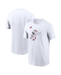 Nike Men's White Cincinnati Reds Cooperstown Collection Logo T-Shirt