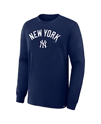 Fanatics Men's Navy New York Yankees Lock-Up Legacy Long Sleeve T-Shirt