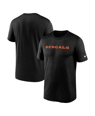 Nike Men's Black Cincinnati Bengals Primetime Legend Wordmark Dri-fit T-Shirt