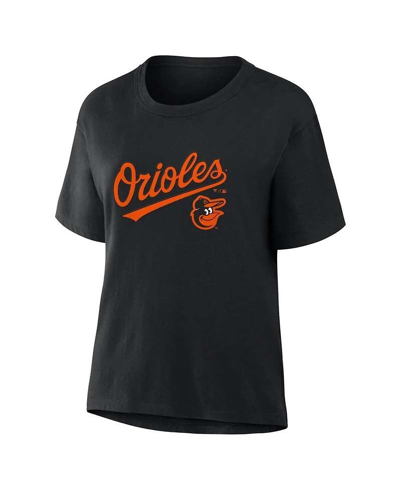 Fanatics Women's Black Baltimore Orioles Lockup Legacy T-Shirt