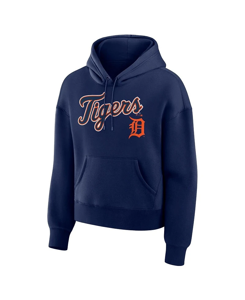 Fanatics Women's Navy Detroit Tigers Lockup Legacy Fleece Hoodie
