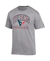Champion Men's Heather Gray Houston Texans Football T-Shirt