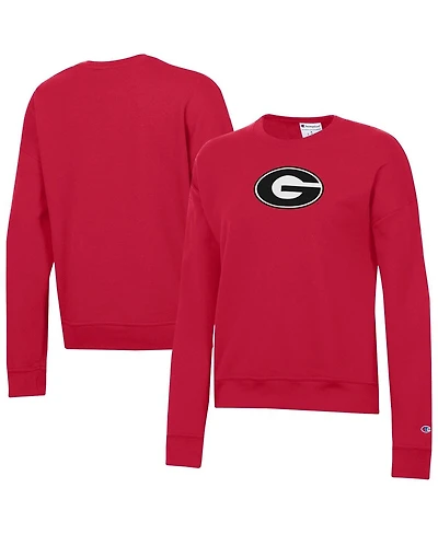Champion Women's Red Georgia Bulldogs Powerblend Sweatshirt