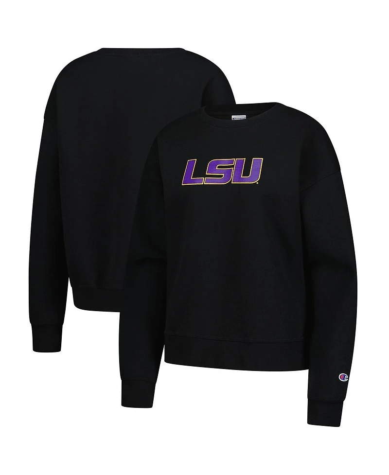 Champion Women's Black Lsu Tigers Powerblend Sweatshirt