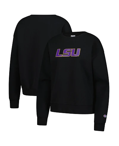 Champion Women's Black Lsu Tigers Powerblend Sweatshirt