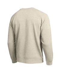Champion Men's Oatmeal Los Angeles Dodgers All-Star Soft Felt Raglan Sweatshirt