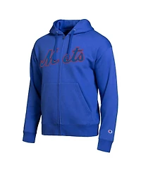 Champion Men's New York Mets Royal All-Star Wordmark Full-Zip Hoodie