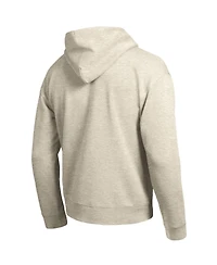 Champion Men's Oatmeal Chicago Cubs All Star Chenille Patch Hoodie