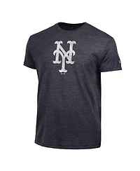 Champion Men's Black New York Mets Tri-Blend T-Shirt