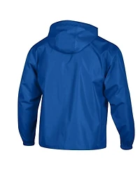 Champion Men's Royal Buffalo Bills Packable Hooded Windbreaker Half-Zip Jacket