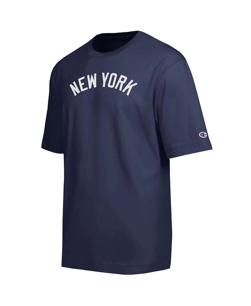 Champion Men's Navy New York Yankees All Star Chenille Wordmark T-Shirt