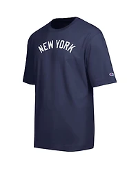Champion Men's Navy New York Yankees All Star Chenille Wordmark T-Shirt