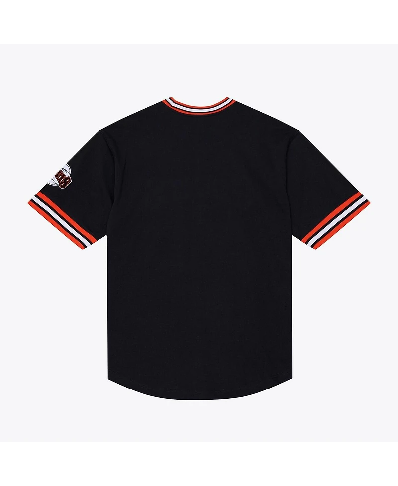 Mitchell & Ness Men's Black San Francisco Giants Wild Pitch Ringer T-Shirt