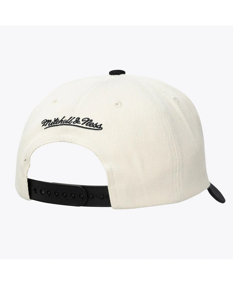 Mitchell & Ness Men's and Women's Cream Baltimore Orioles Retro Lines Stretch Snapback Hat