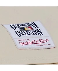Mitchell & Ness Women's Cream Philadelphia Phillies Cooperstown Yacht Rock Boxy Cropped T-Shirt
