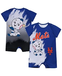 Outerstuff Baby Boys and Girls Royal New York Mets Mascot Bodysuit
