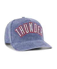'47 Brand Men's Blue Oklahoma City Thunder Reclaim Snow Wash Corduroy Adjustable Hitch Hat
