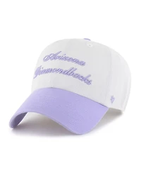 '47 Brand Women's White/Purple Arizona Diamondbacks Gelato Two-Tone Clean Up Adjustable Hat